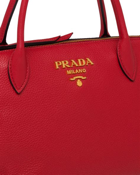 prada red leather handbags|Prada genuine leather handbags.